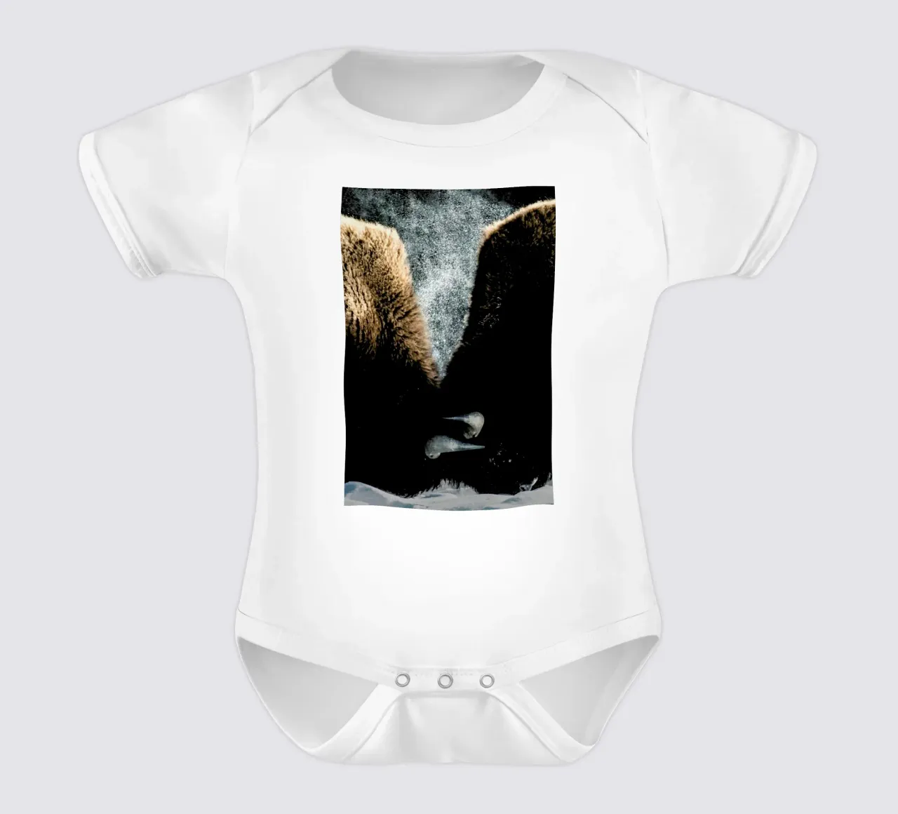 Interlocked body neonato maniche corte da Natural Kingdom