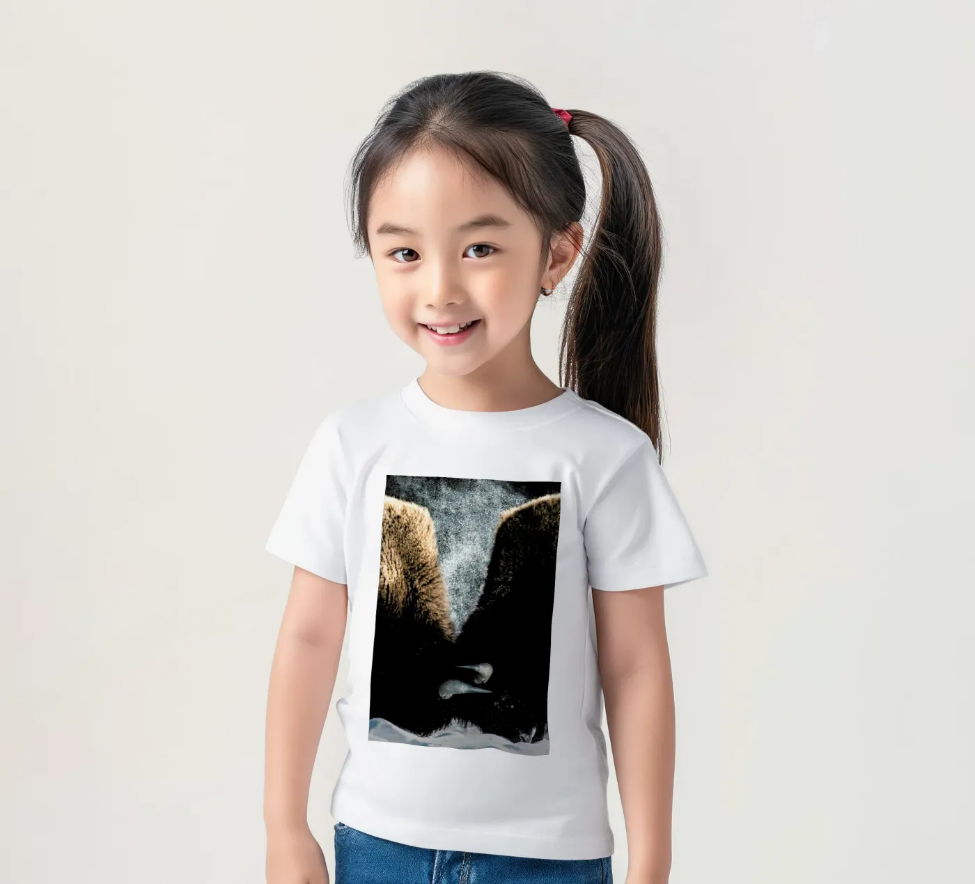 Interlocked kinder t-shirt van Natural Kingdom