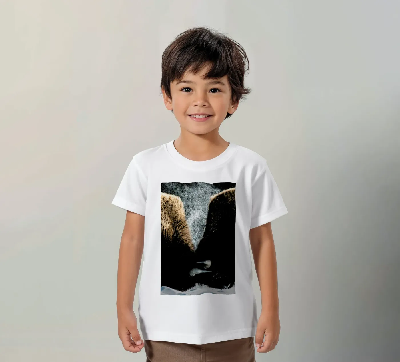 Interlocked kinder t-shirt van Natural Kingdom