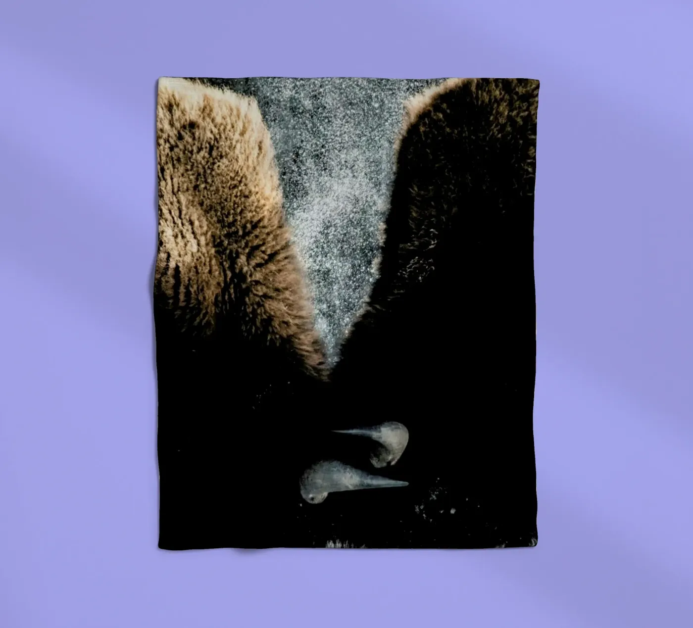 Interlocked Fleecedecke von Natural Kingdom