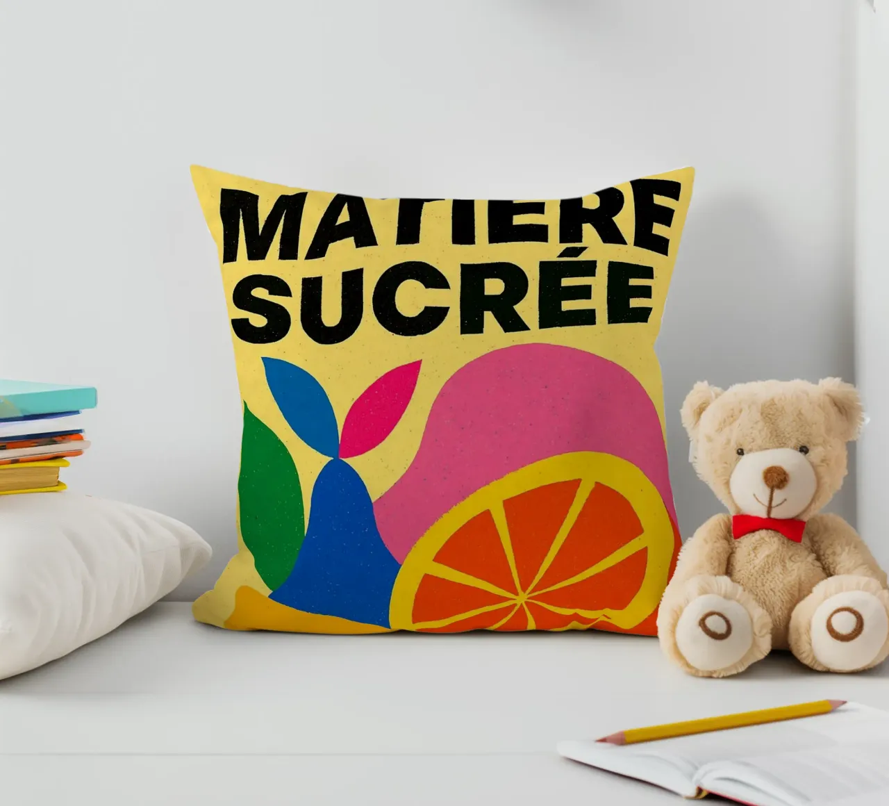 Matière Sucrée - Un'esplosione di colore e di piacere cuscino da Pop and Fruits - Affiches & posters