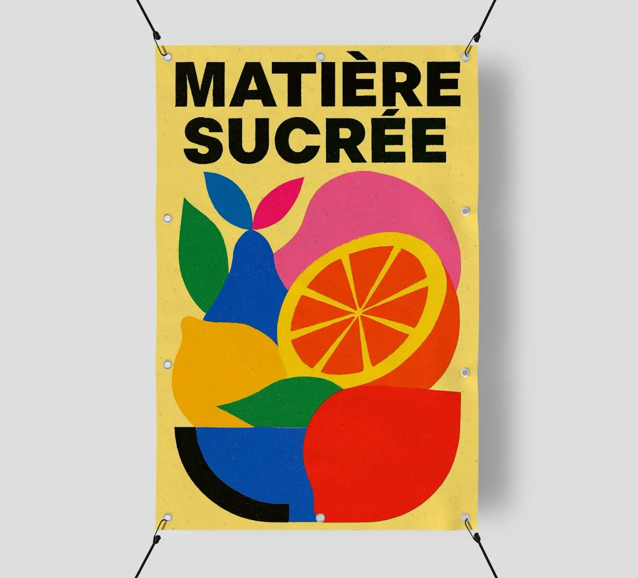 Matière Sucrée - Un'esplosione di colore e di piacere telo in pvc da Pop and Fruits - Affiches & posters