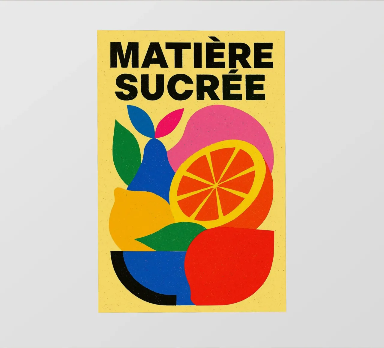 Matière Sucrée - Un'esplosione di colore e di piacere telo in pvc da Pop and Fruits - Affiches & posters