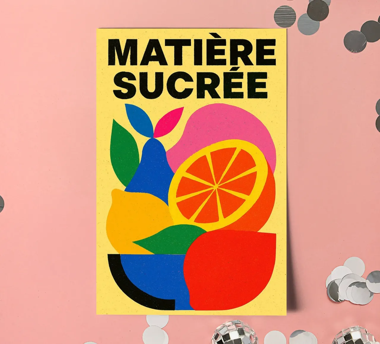Matière Sucrée - Un'esplosione di colore e di piacere foglio adesivo da Pop and Fruits - Affiches & posters