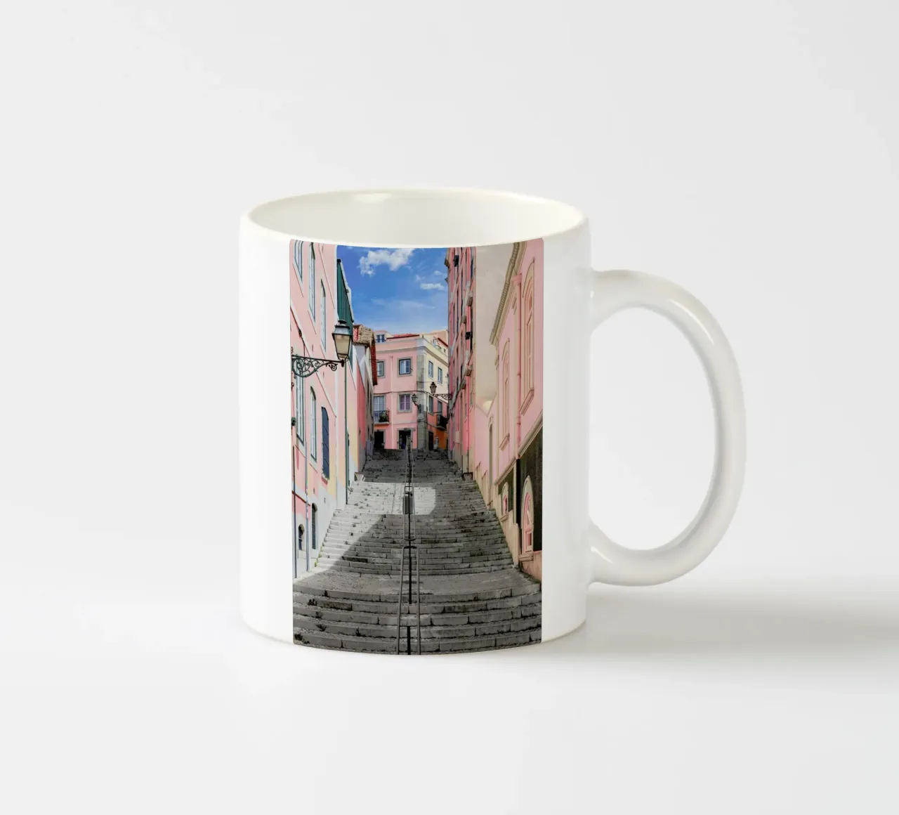 Pink Stairway tazza in ceramica da METROPOLIS