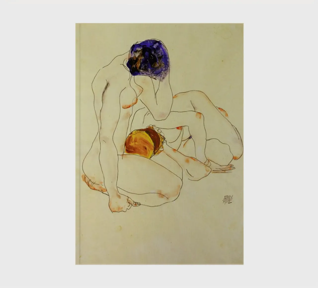 Schiele - Two Friends notebook by ARTOTHEK