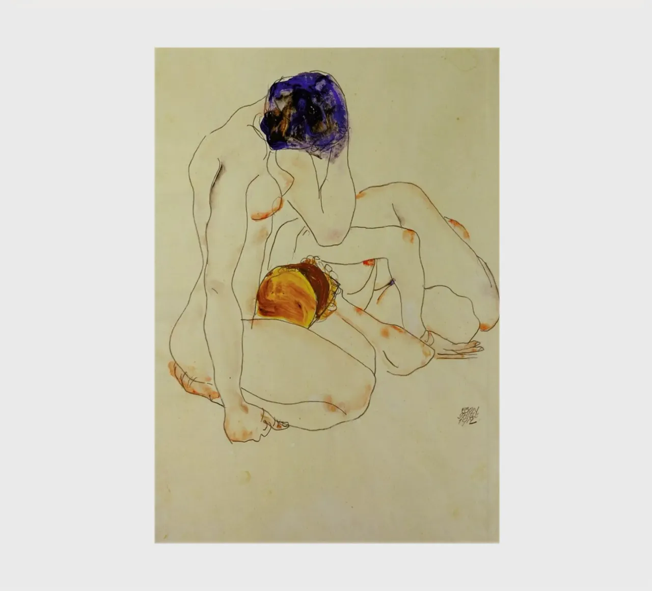 Schiele - Two Friends notebook by ARTOTHEK