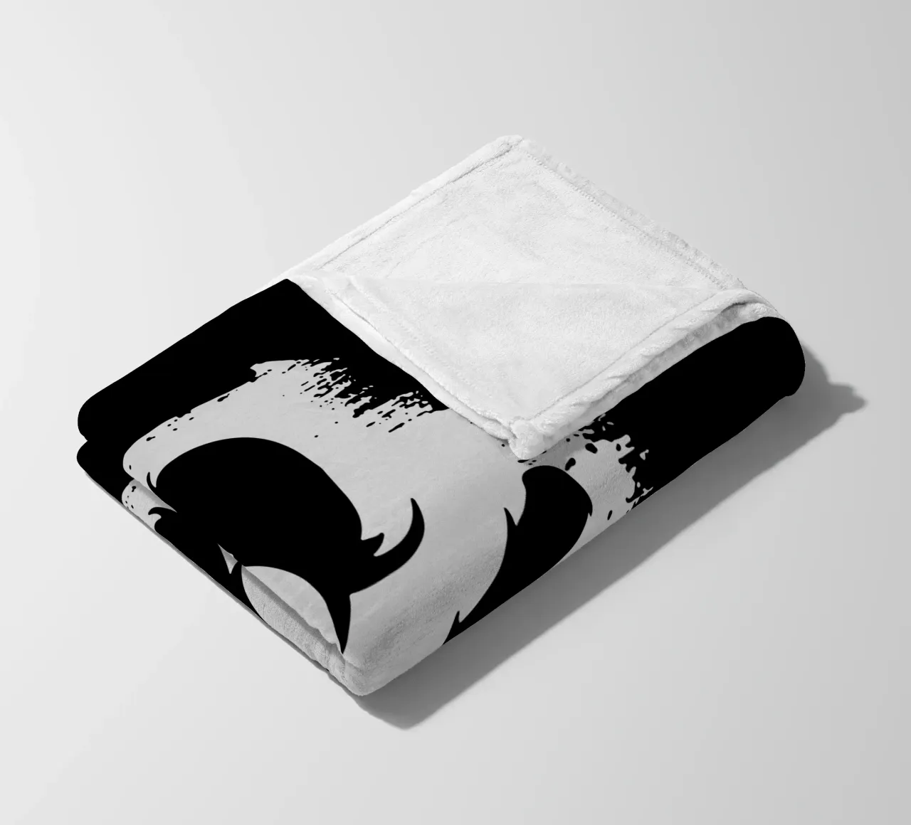 Angry skull fleece blanket by Gunawan Rb