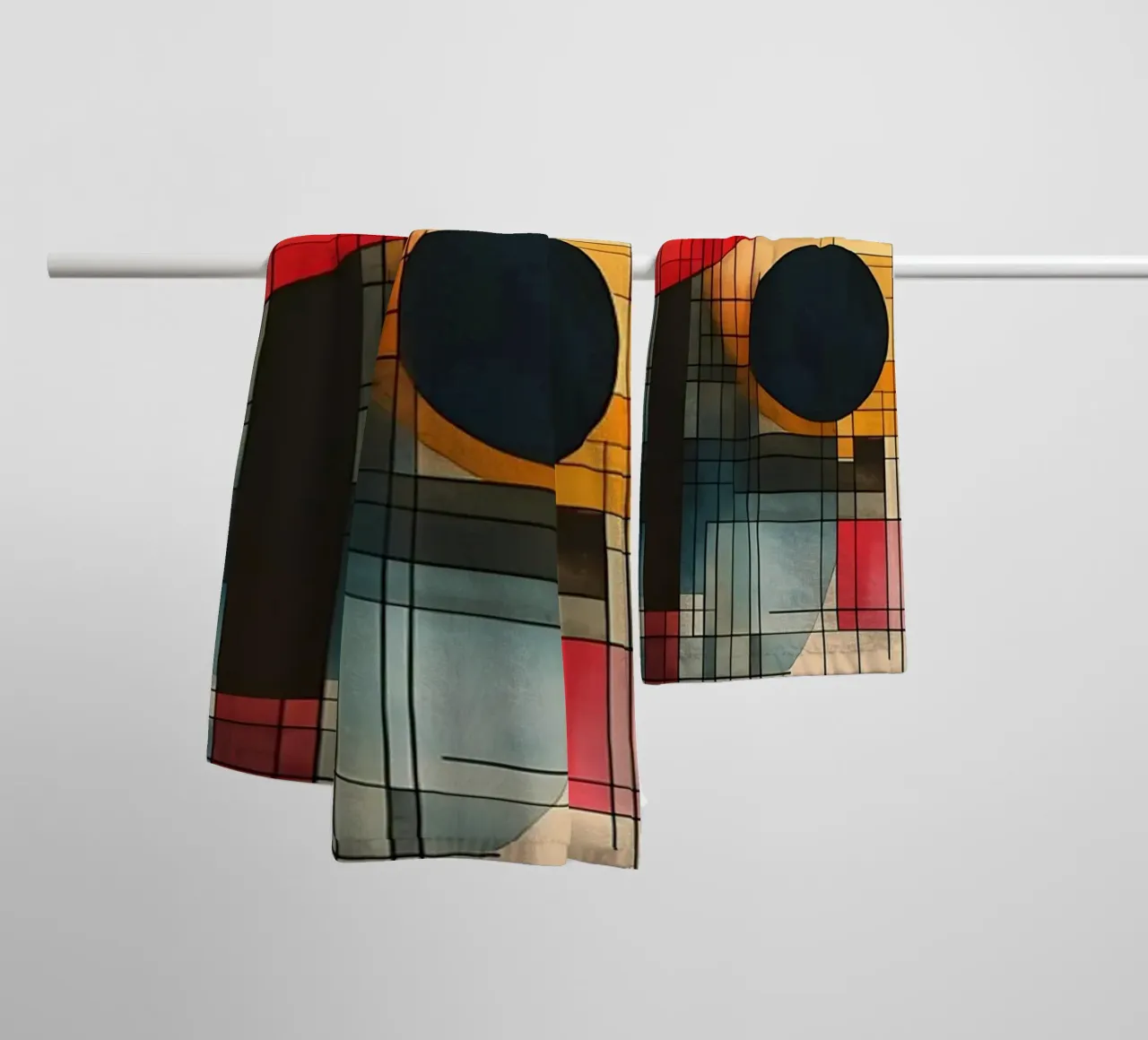 Basiskunst 303 badhanddoek van Carrie a Ingersoll