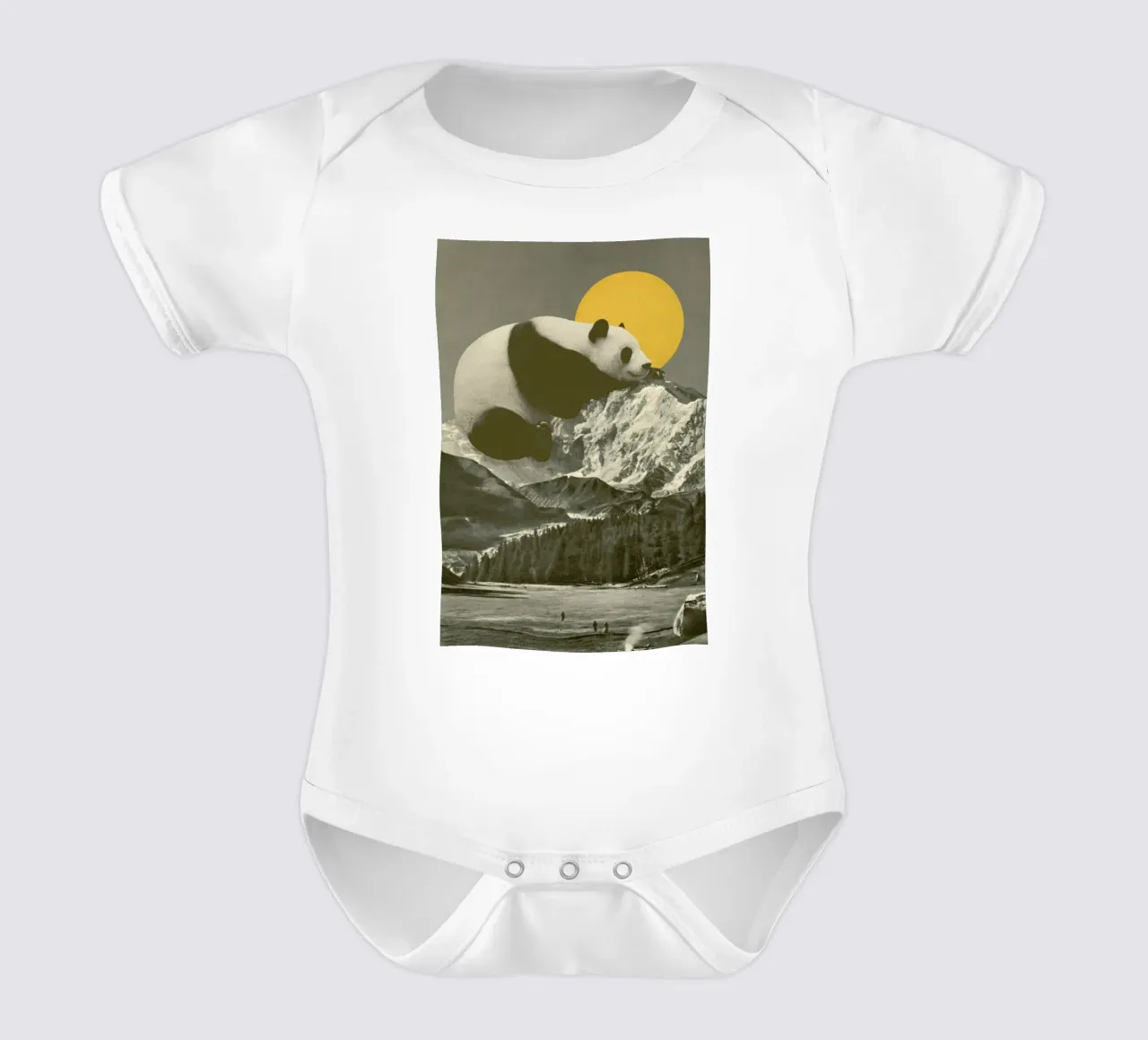 Panda Nap body neonato maniche corte da Florent Bodart