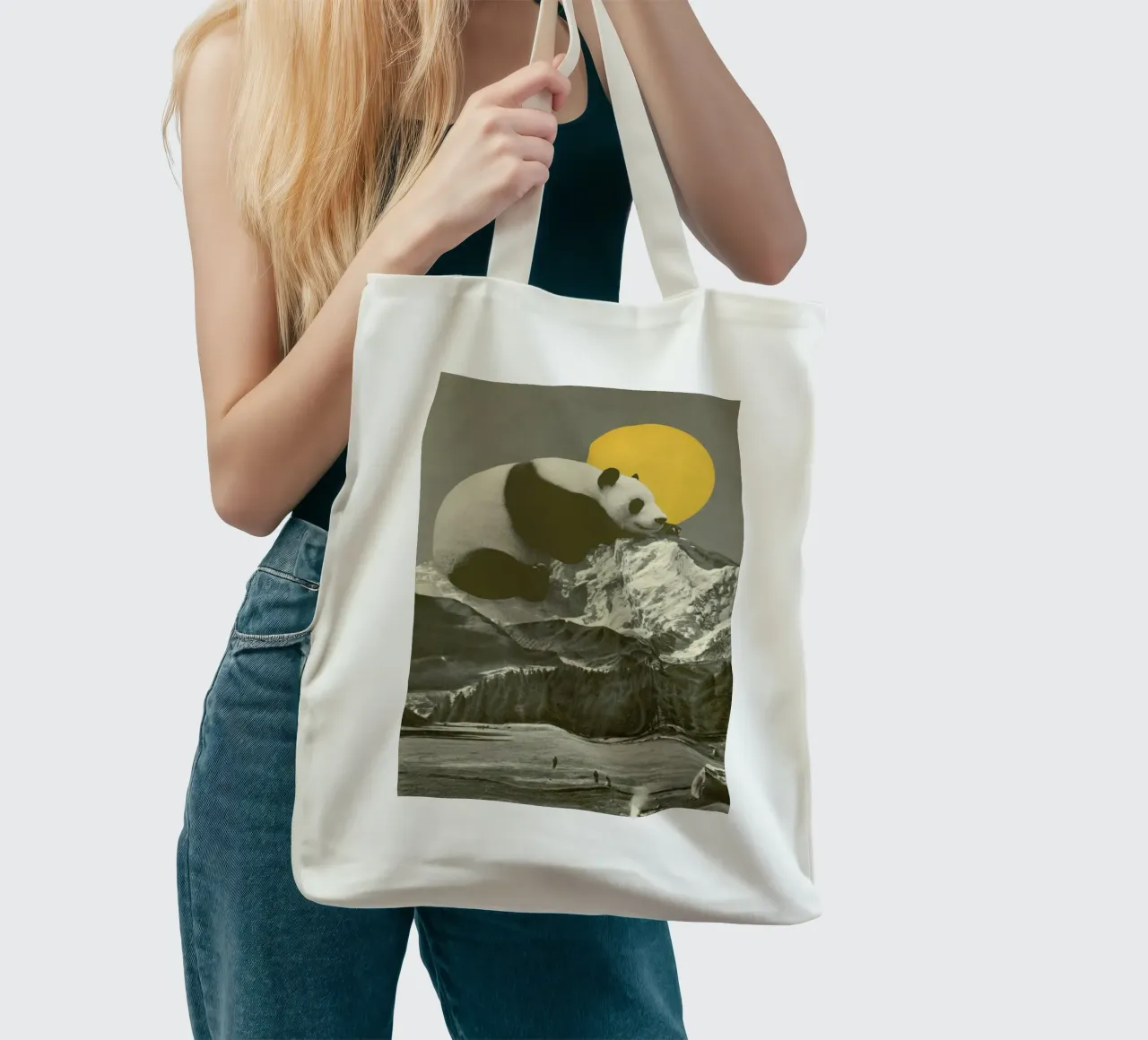 Panda Nap borsa in juta da Florent Bodart