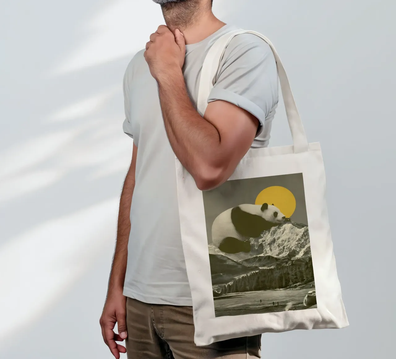 Panda Nap borsa in juta da Florent Bodart