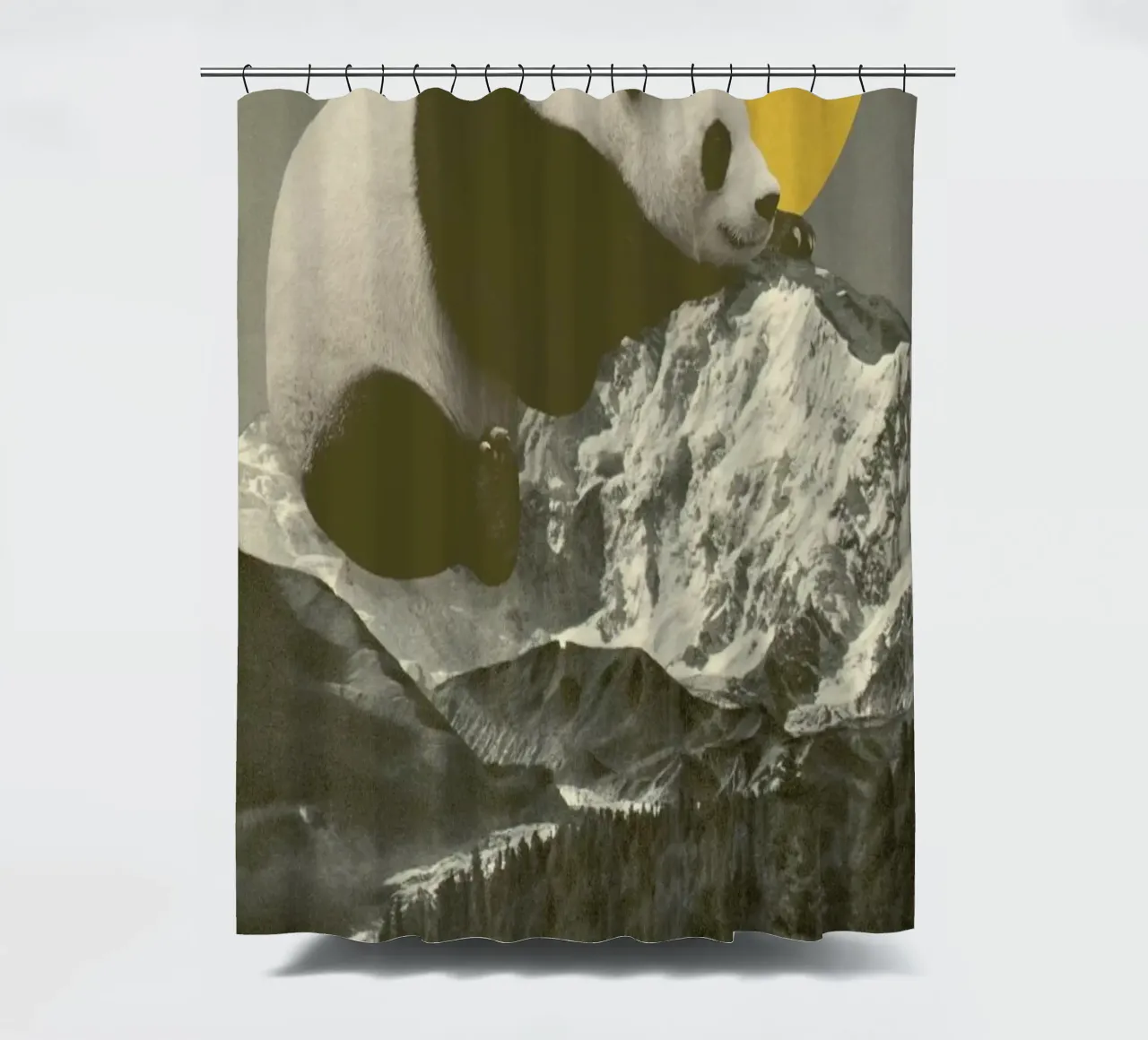 Panda Nap Duschvorhang von Florent Bodart