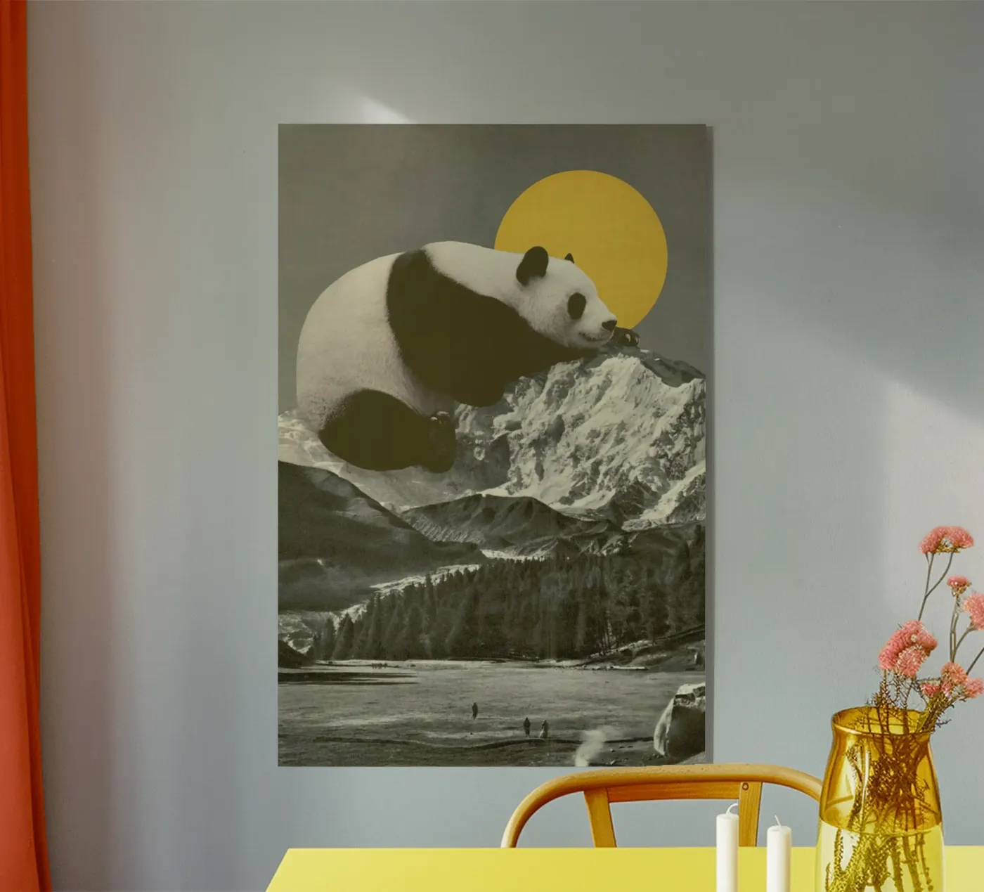 Panda Nap plexiglas de Florent Bodart