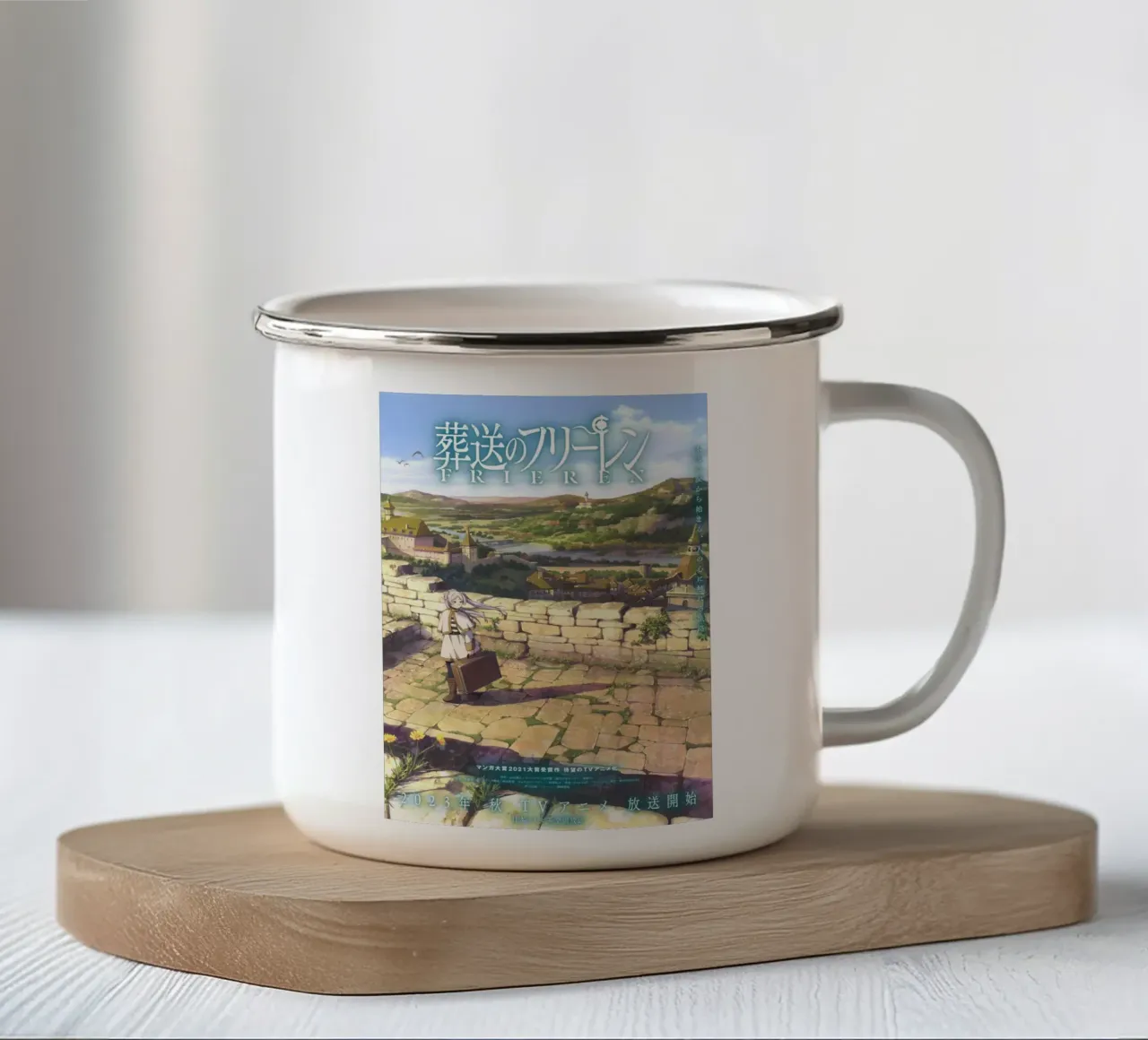 Sousou no Frieren tazza in smalto da Evie Shop