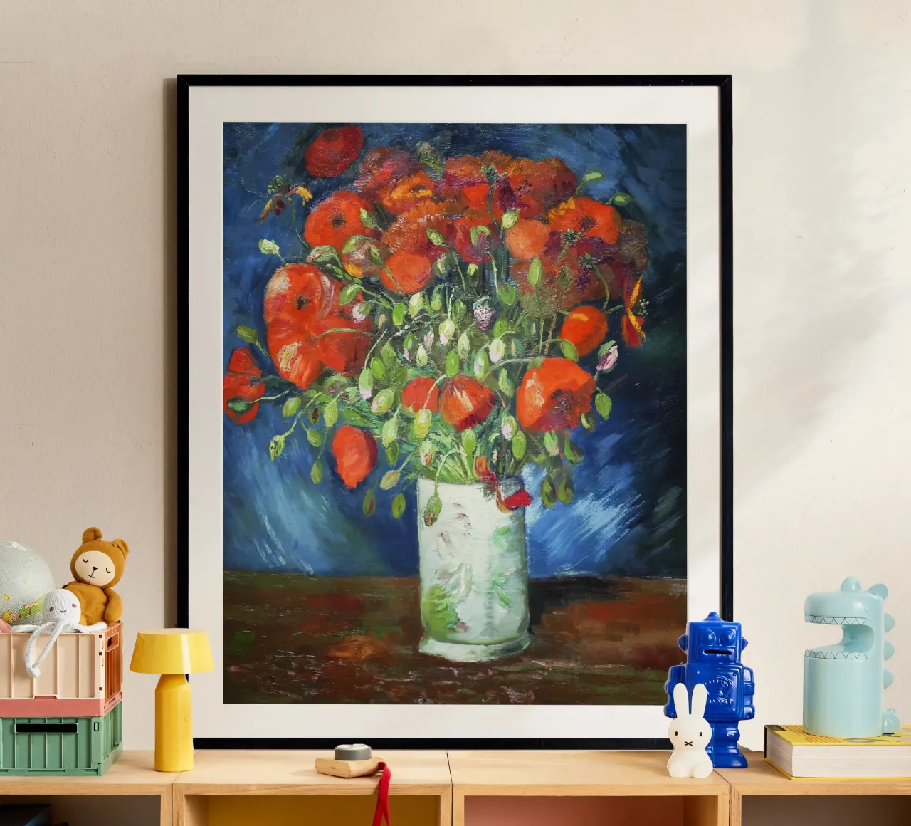 Vase with Poppies by Vincent van Gogh poster by Van Gogh Prints