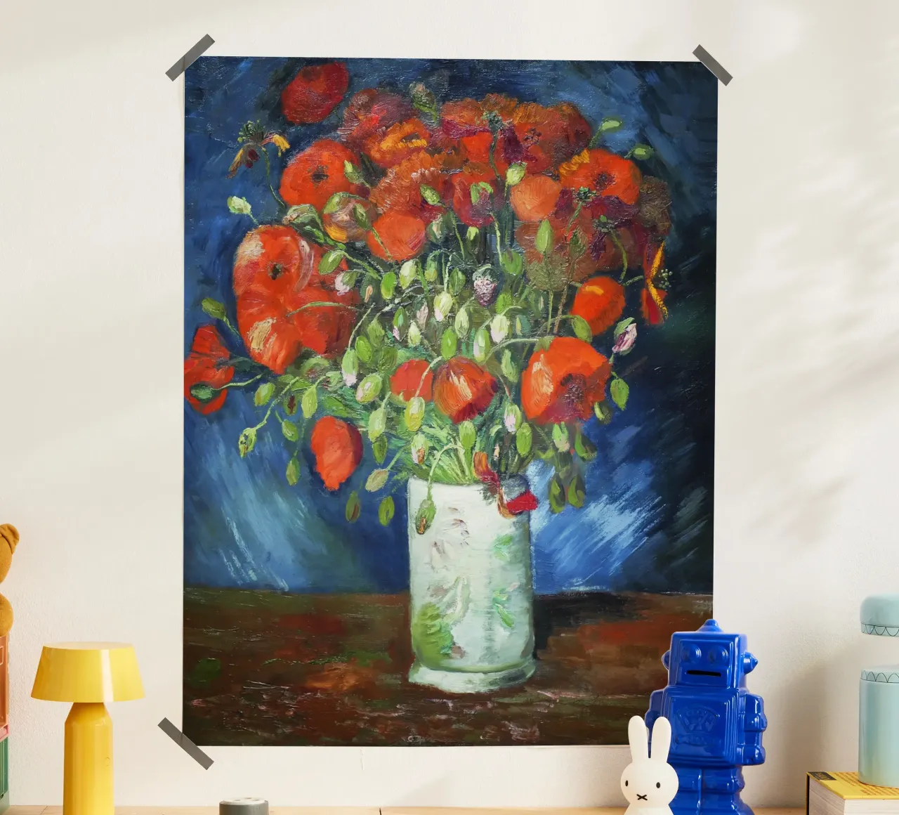 Vase with Poppies by Vincent van Gogh poster by Van Gogh Prints