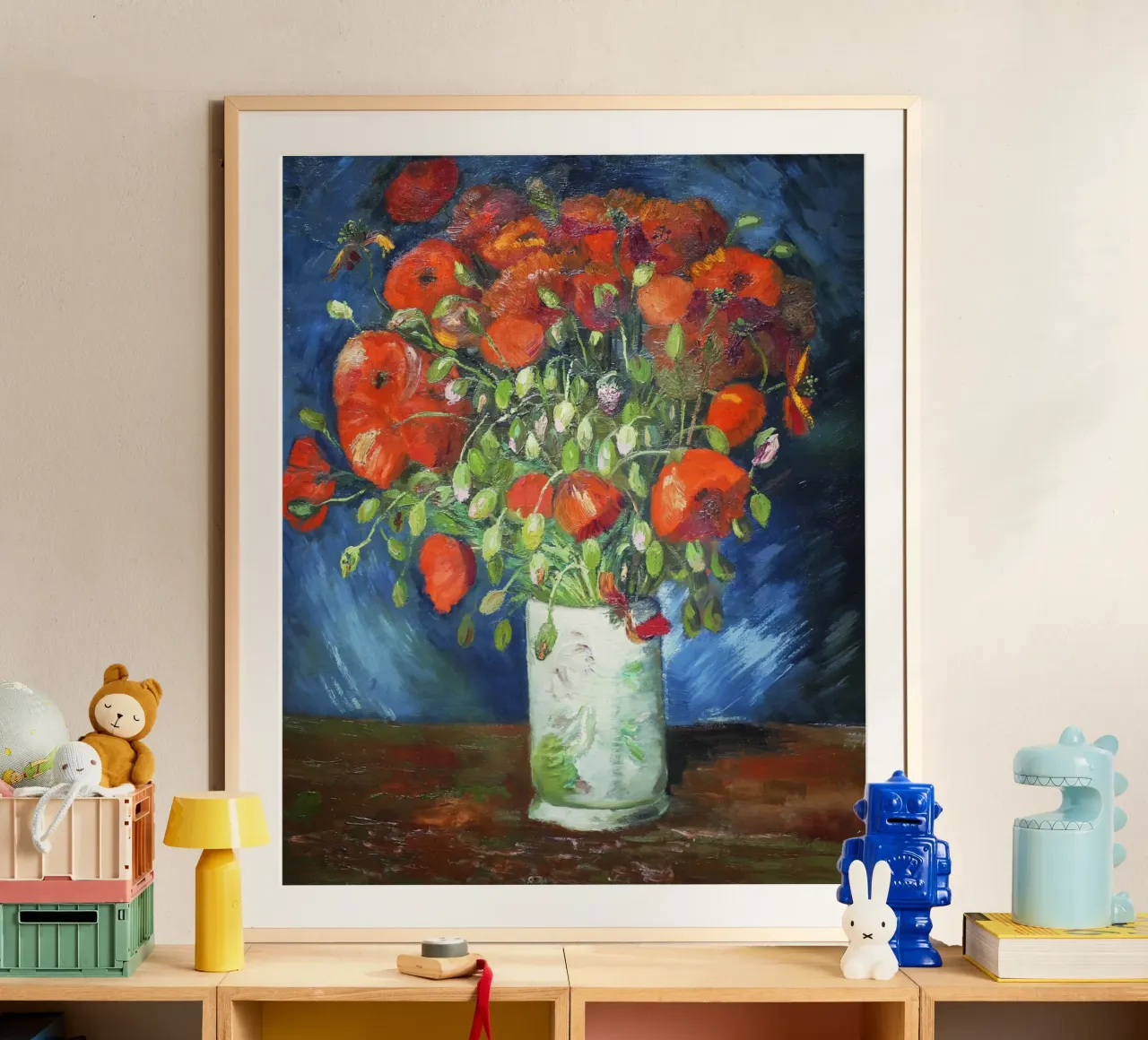Vase with Poppies by Vincent van Gogh poster by Van Gogh Prints