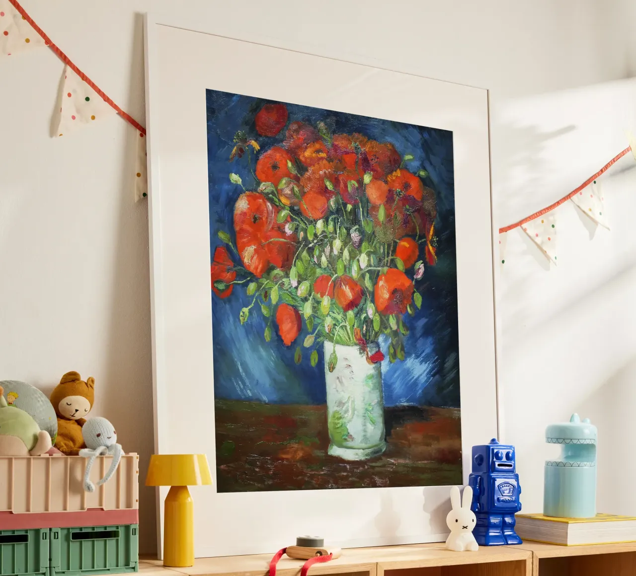 Vase with Poppies by Vincent van Gogh poster by Van Gogh Prints