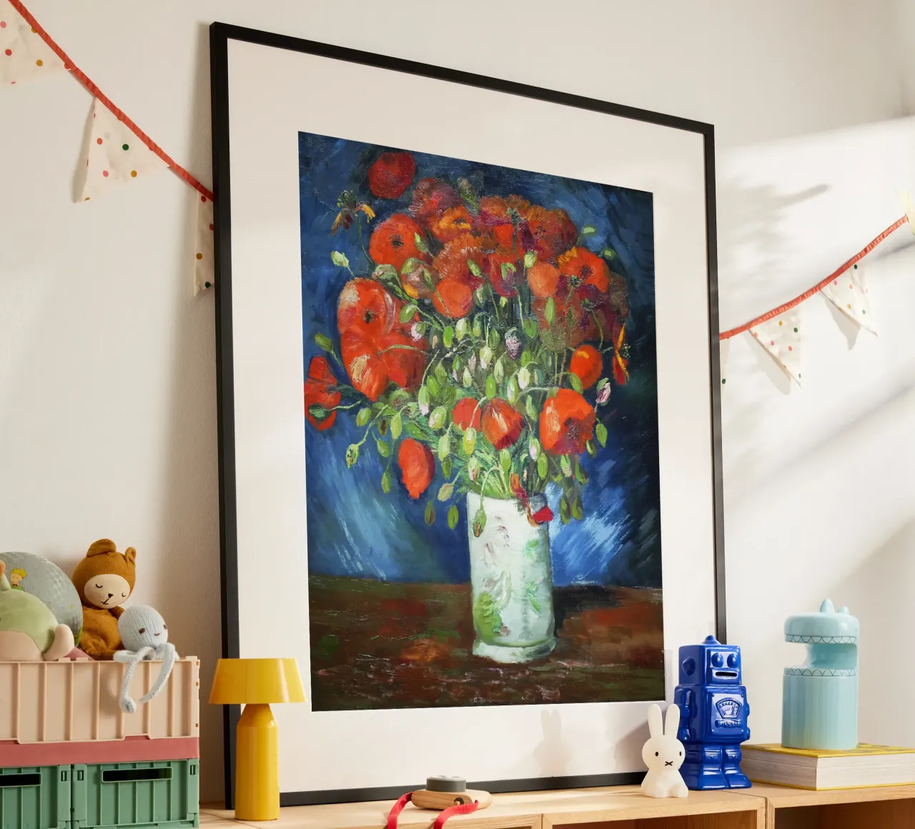 Vase with Poppies by Vincent van Gogh poster by Van Gogh Prints