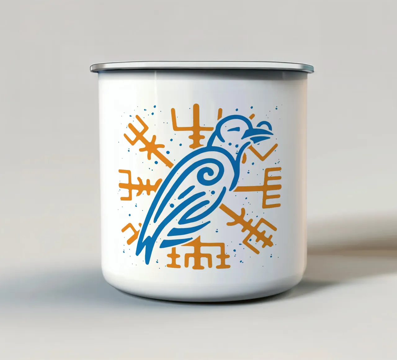 Corvo tazza in smalto da Gunawan Rb