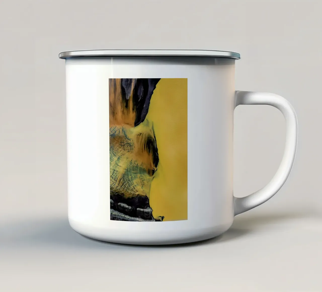 Yellow Lake tazza in smalto da METROPOLIS