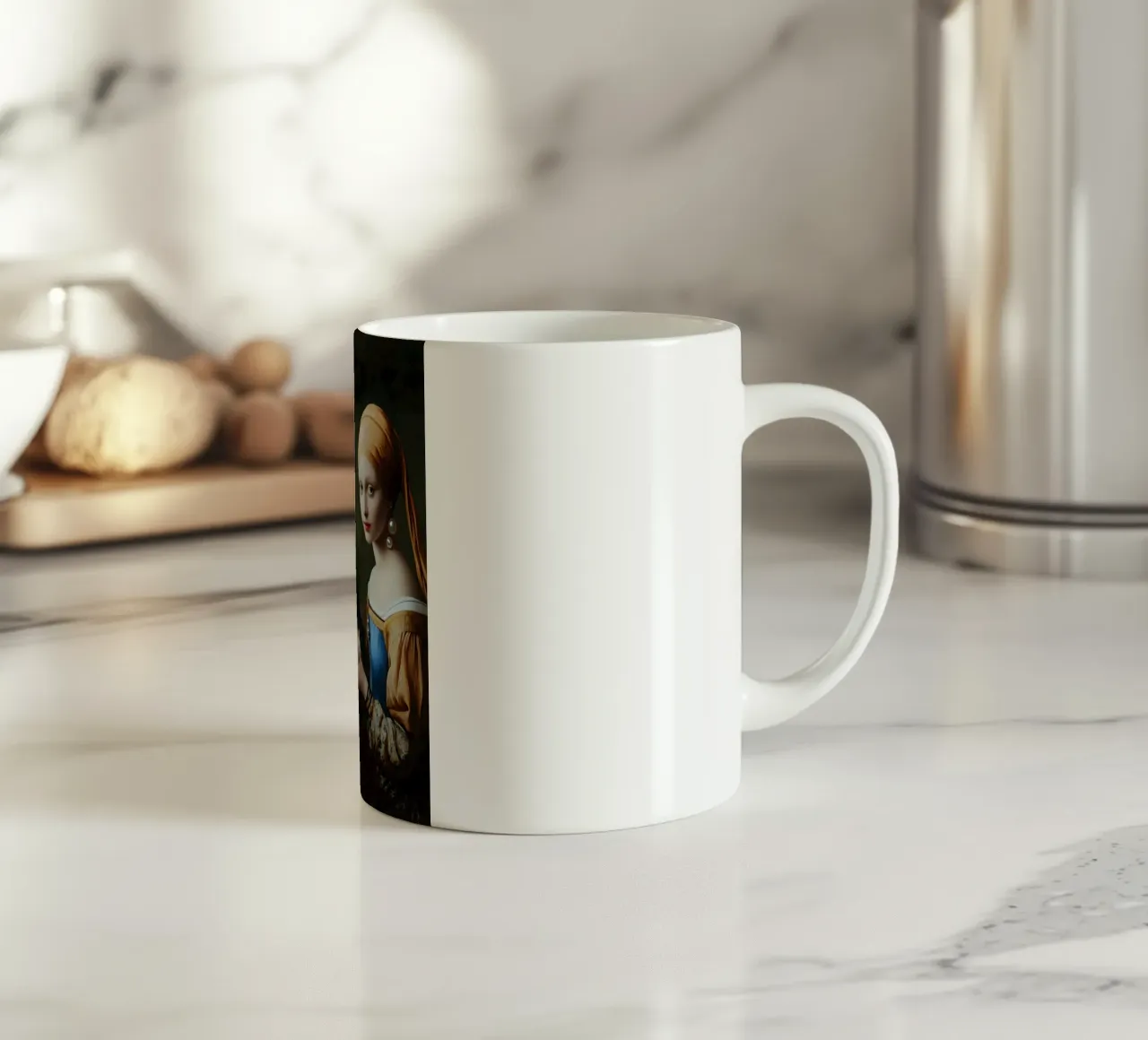 Pausa caffè rinascimentale per due icone tazza in ceramica da M-Ulrich-Digital Art