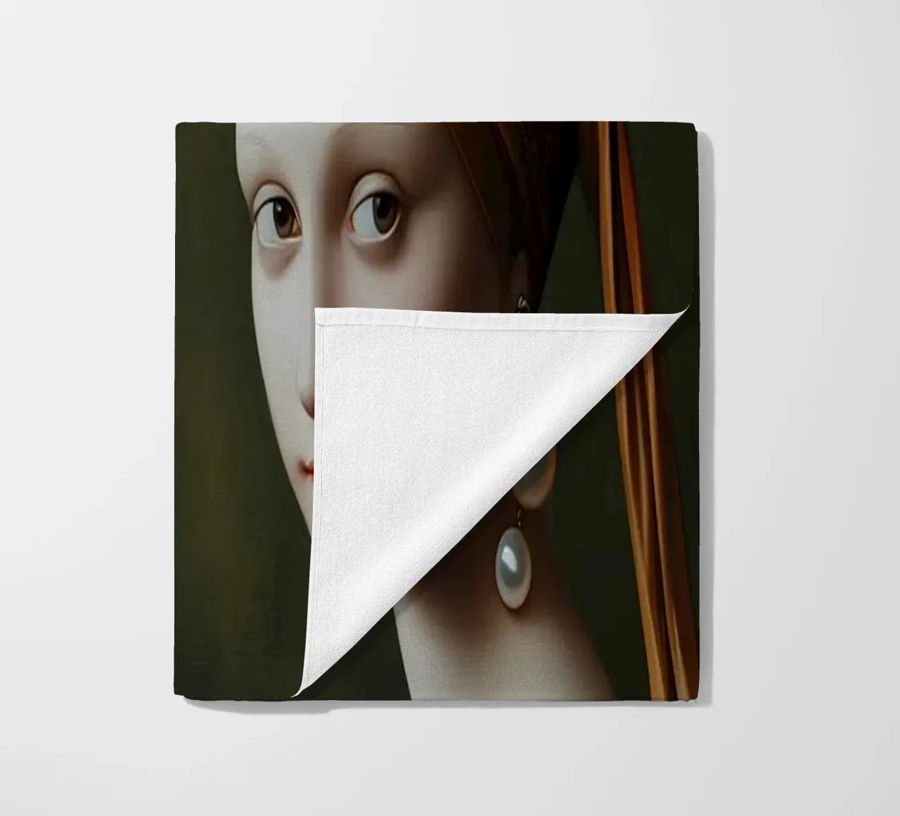 Renaissance coffee break for two icons beach towel by M-Ulrich-Digital Art