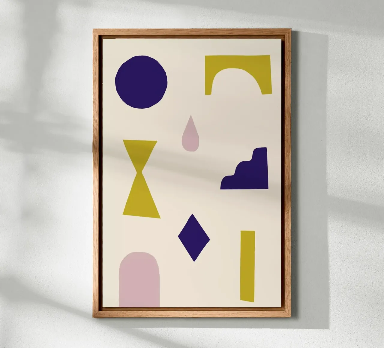 Shapes canvas with Floater frame by Maren Gross