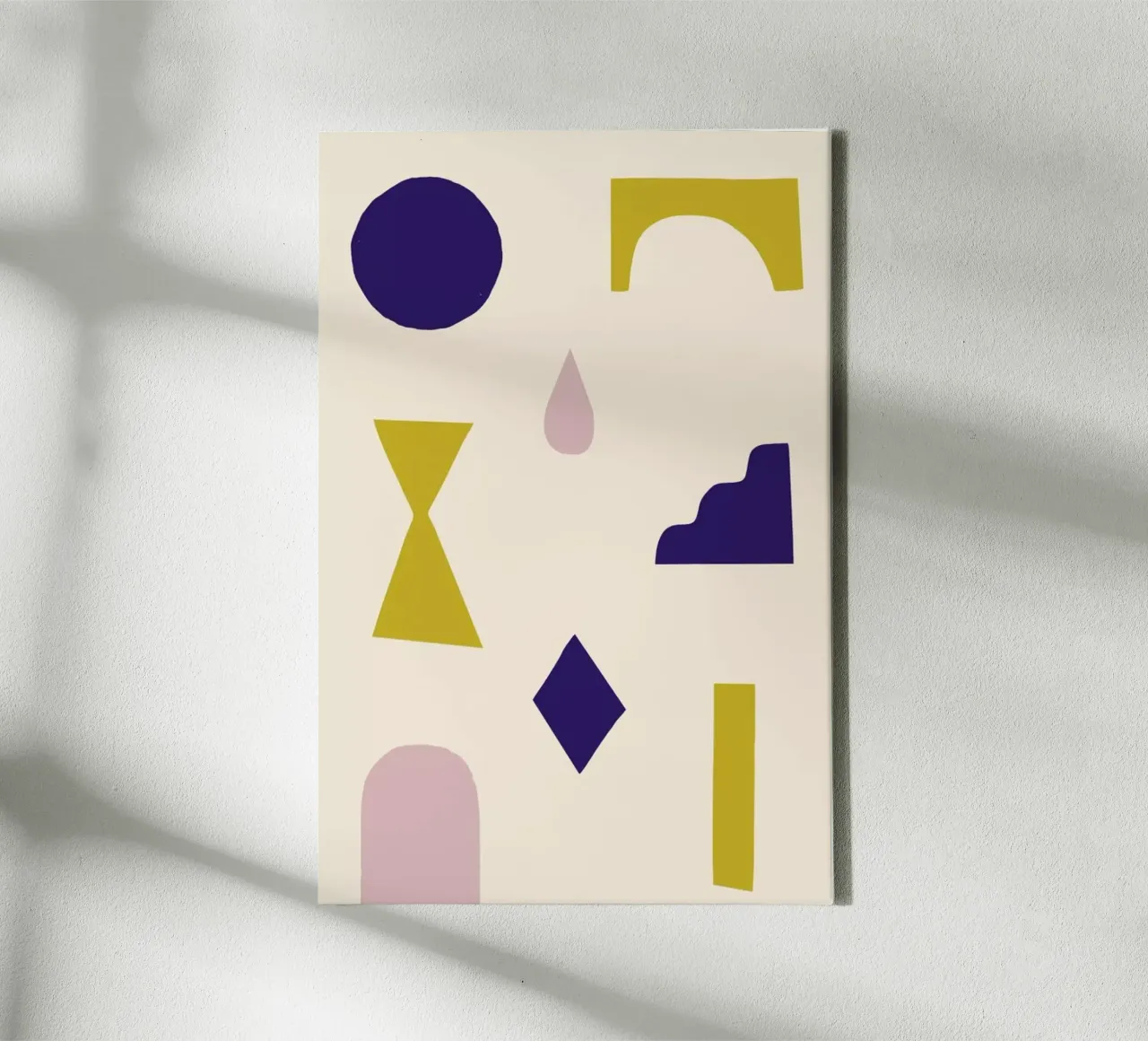 Shapes canvas with Floater frame by Maren Gross