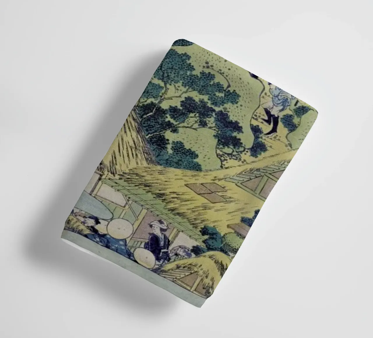 Hokusai - Travellers Climbing up a Steep Hill asciugamano da bagno da ARTOTHEK