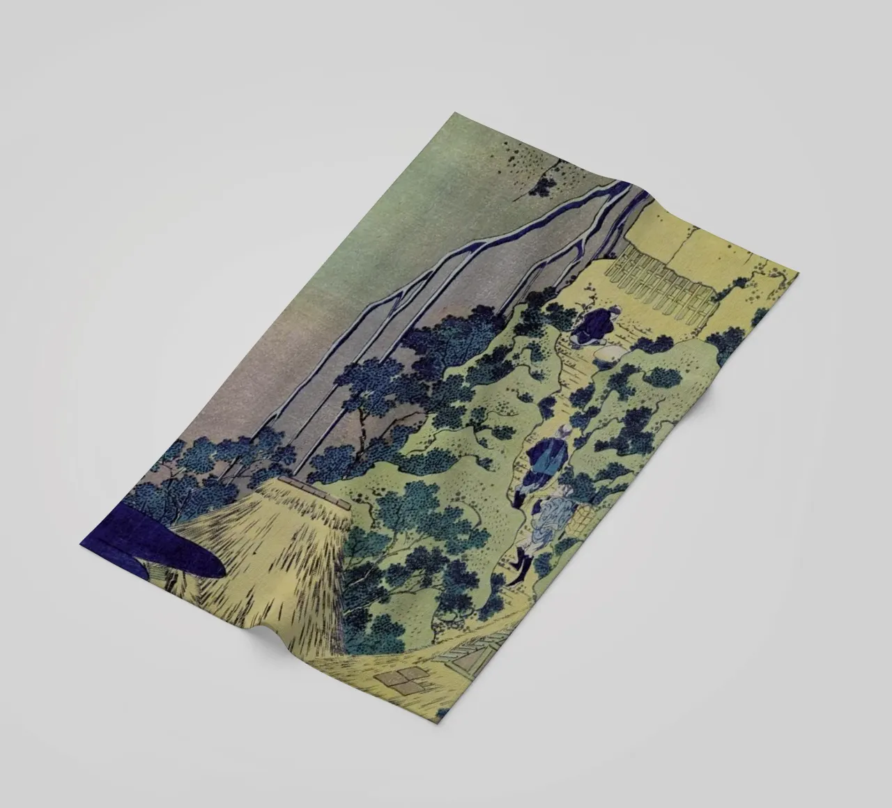 Hokusai - Travellers Climbing up a Steep Hill telo mare da ARTOTHEK