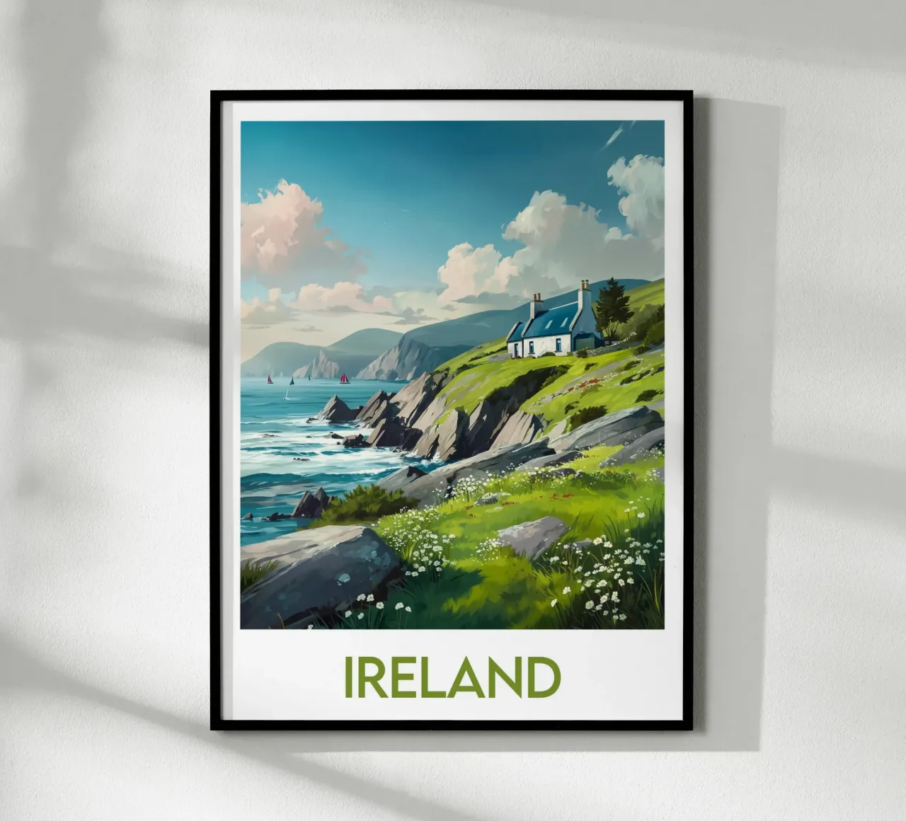 Affiche Irlande poster con telaio in plastica da Frame the World