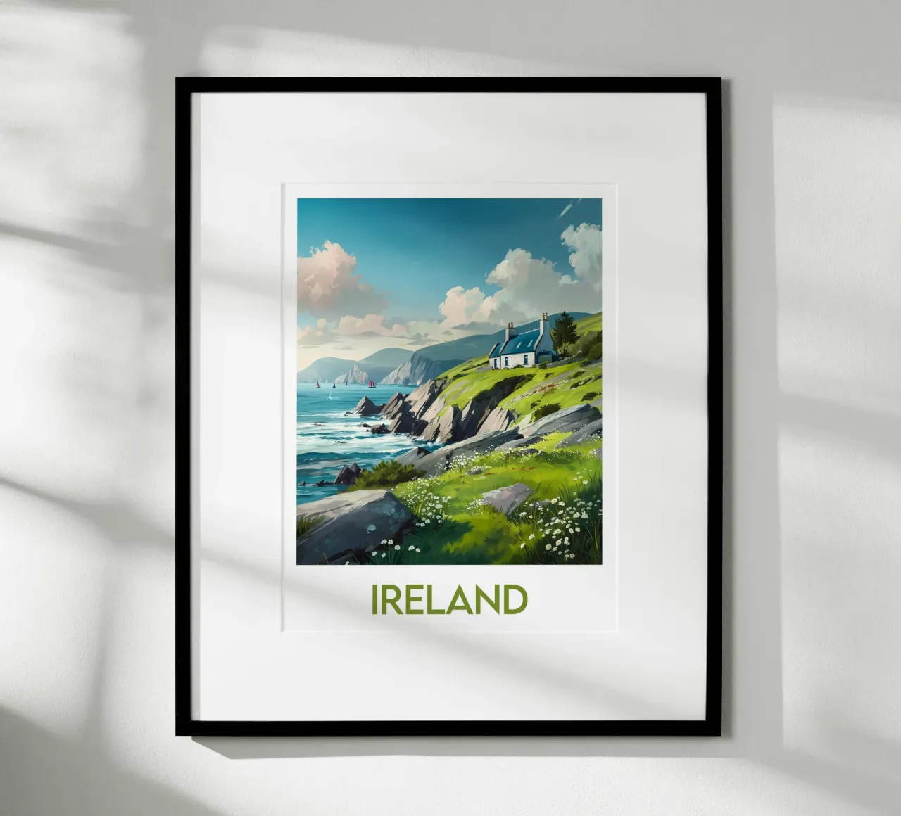 Affiche Irlande poster con telaio in plastica da Frame the World