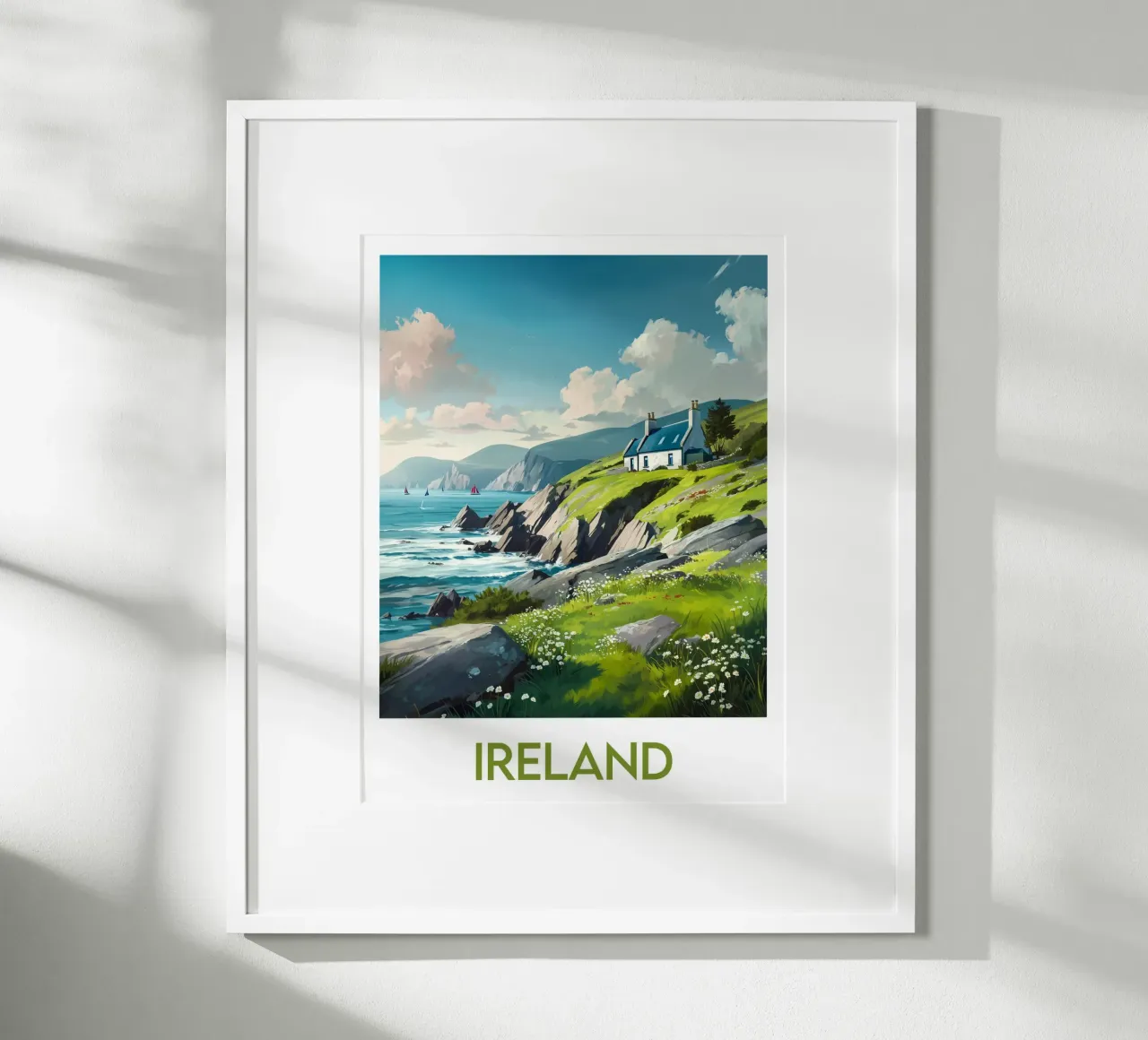 Affiche Irlande poster con telaio in plastica da Frame the World