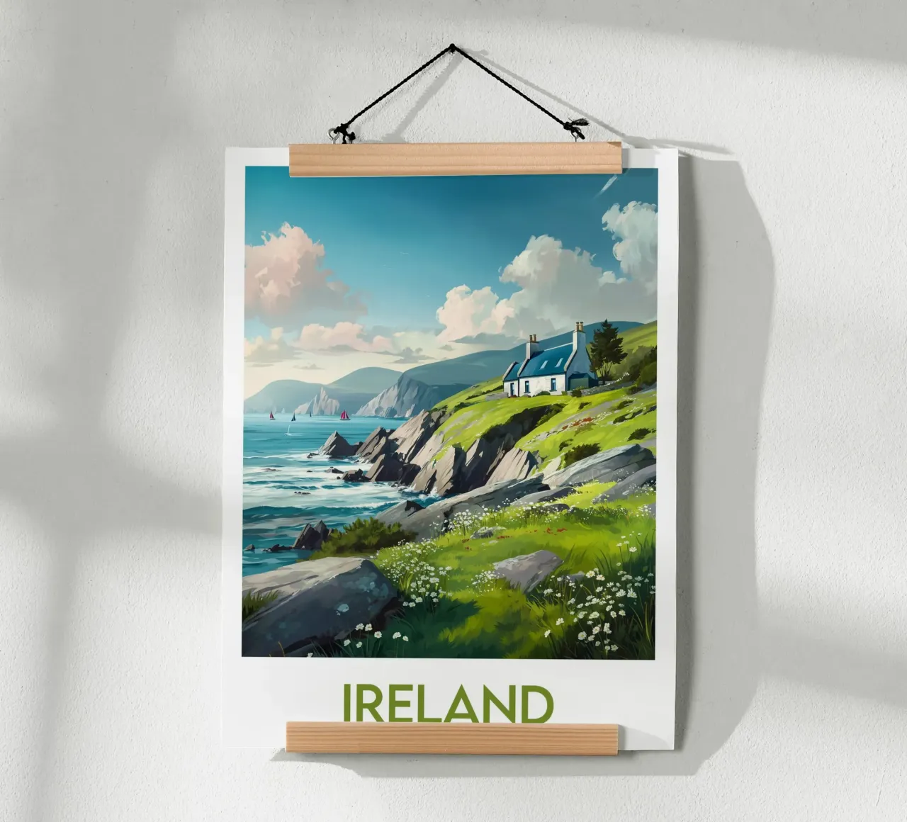 Affiche Irlande poster con telaio in plastica da Frame the World