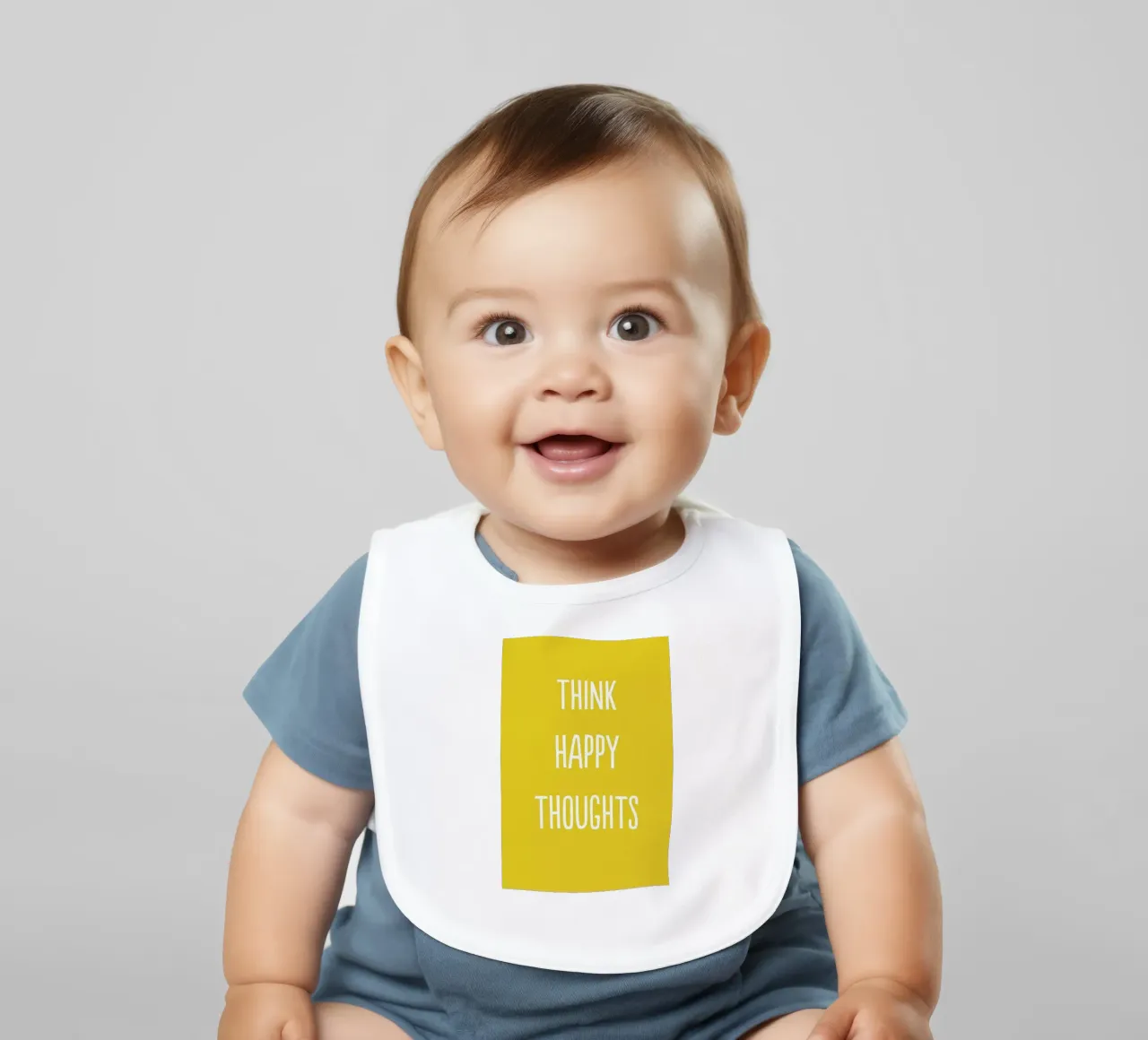 Happy Thoughts bavaglino da Little Flourishes