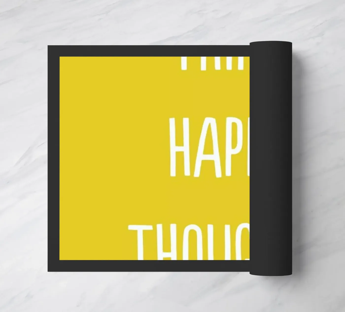 Happy Thoughts Fußmatte von Little Flourishes