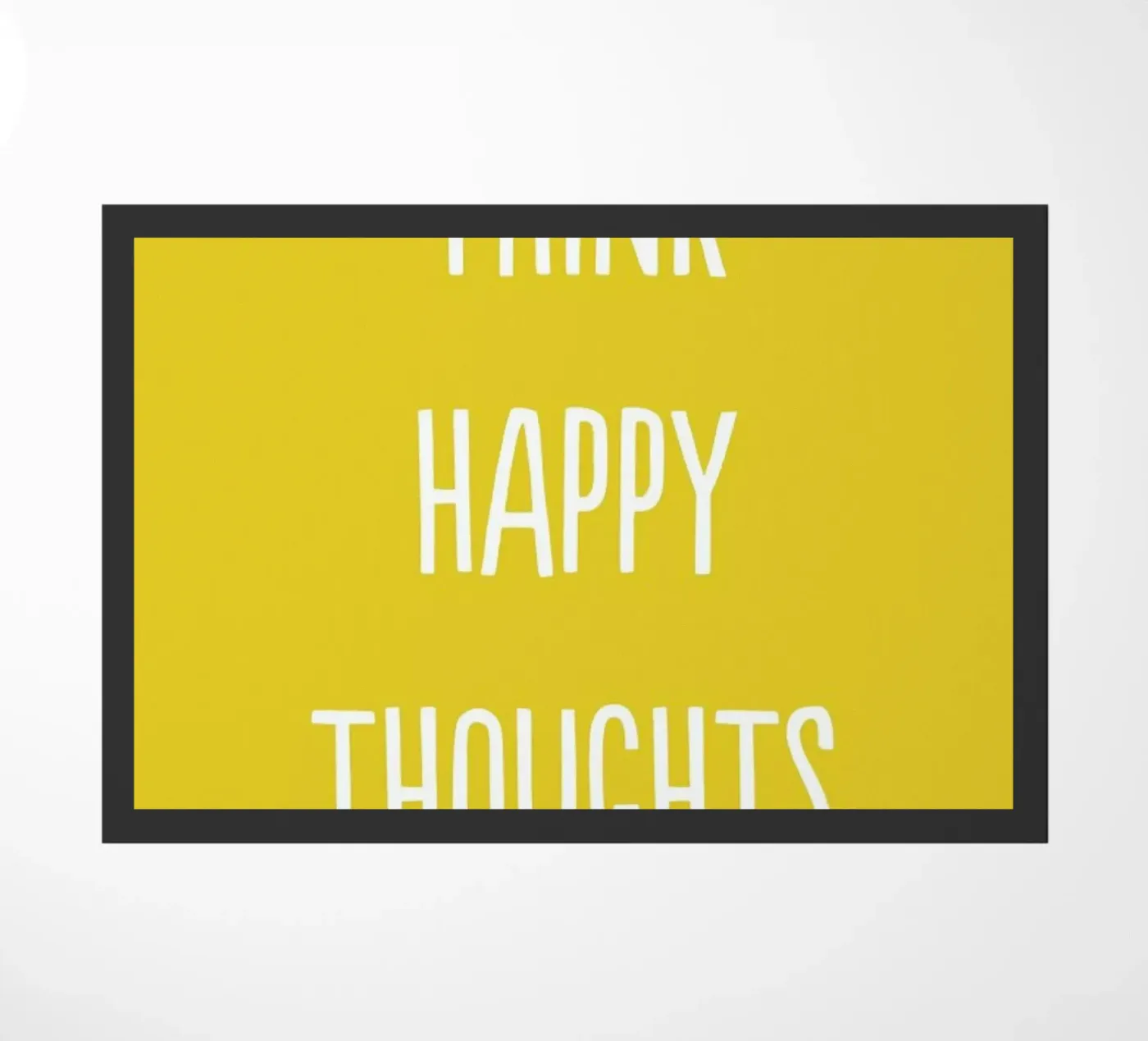 Happy Thoughts Fußmatte von Little Flourishes