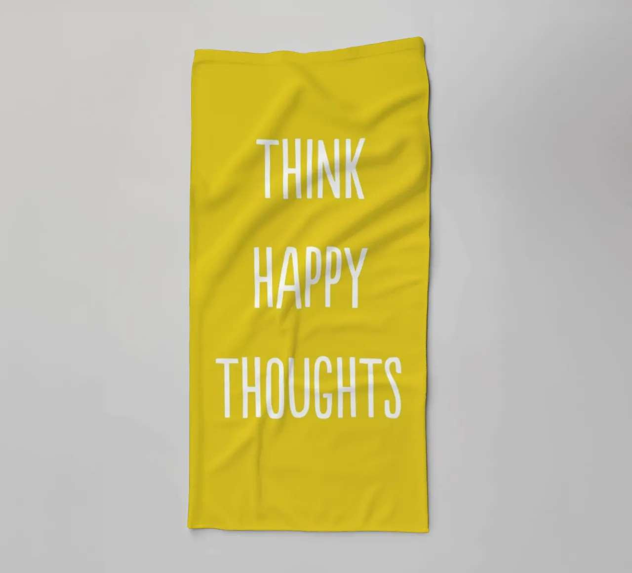 Happy Thoughts towel by Little Flourishes