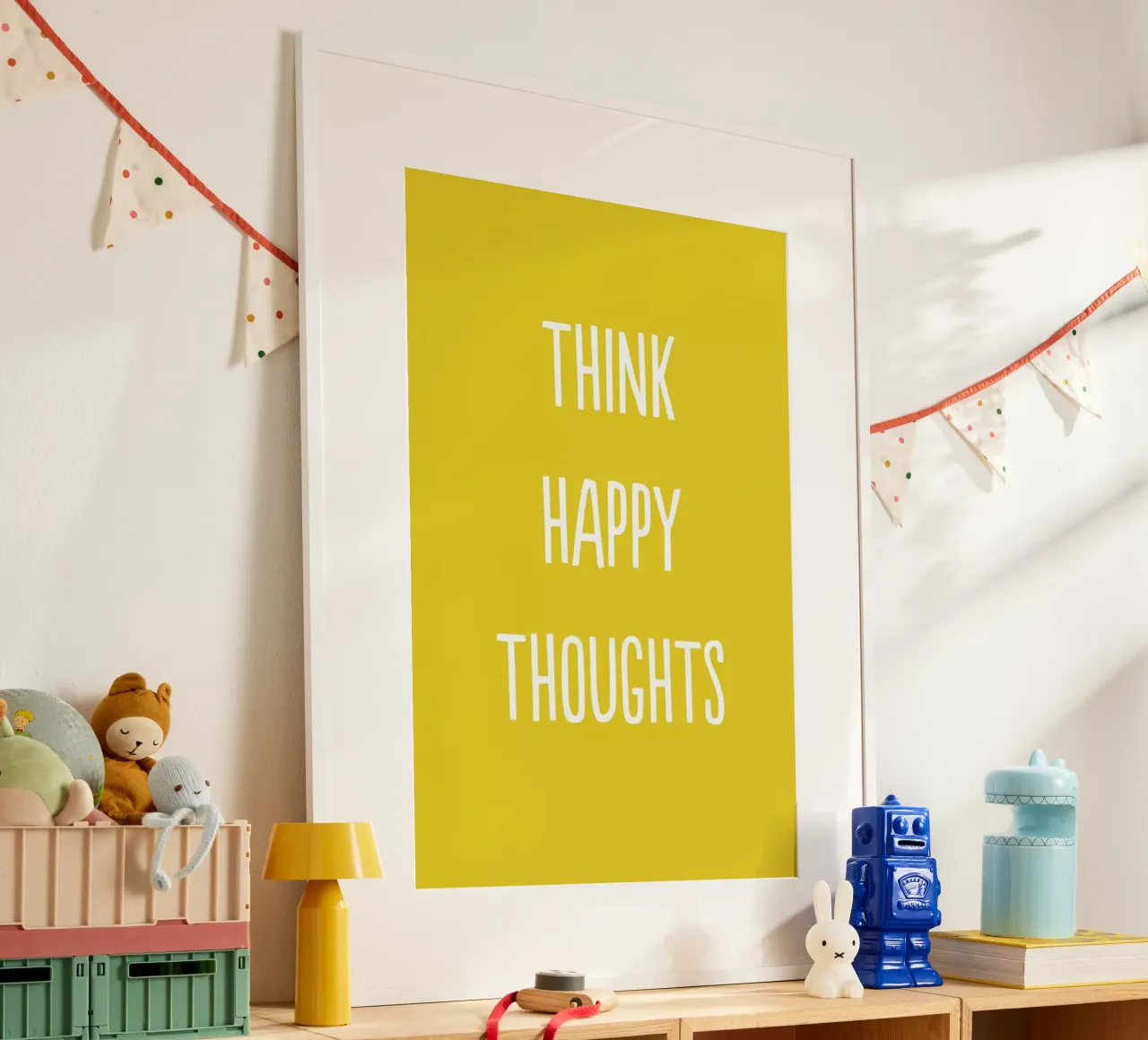 Happy Thoughts poster da Little Flourishes
