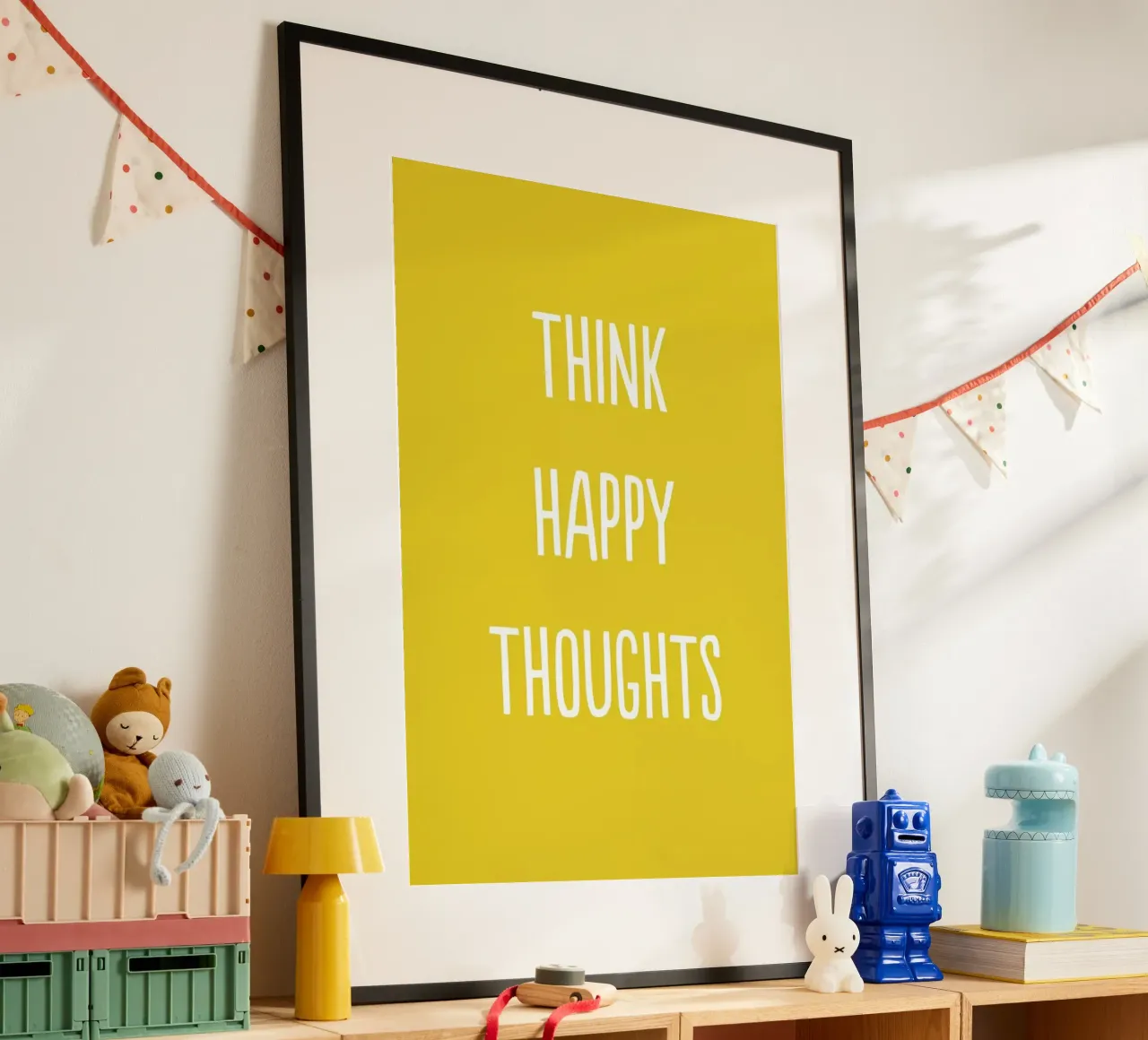 Happy Thoughts poster da Little Flourishes