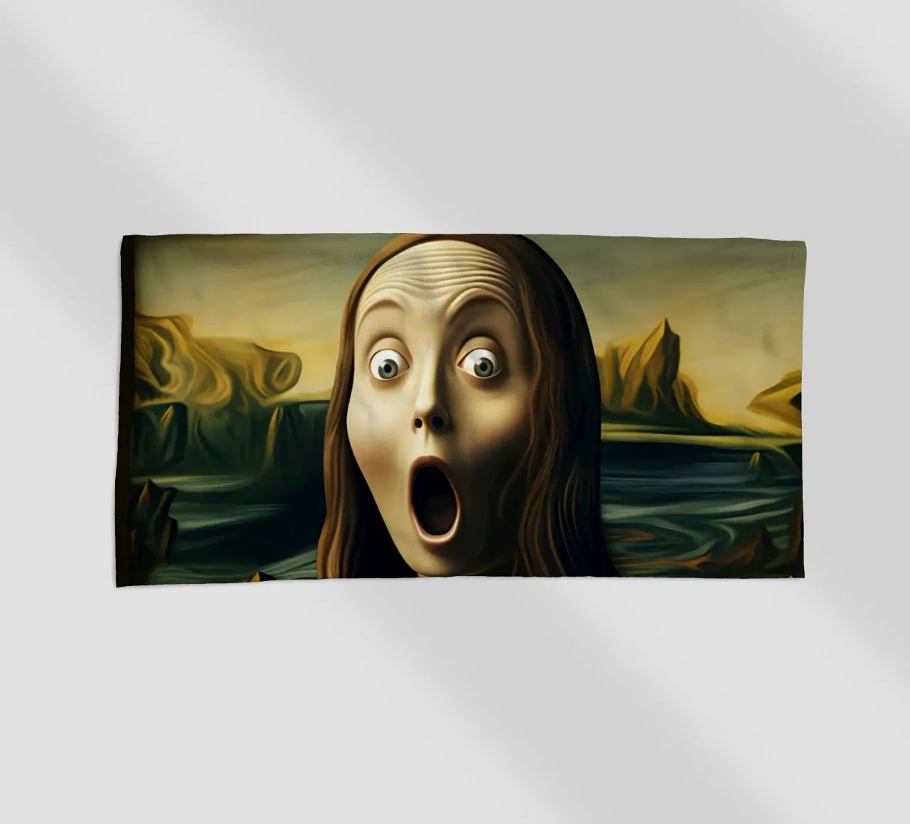 Il pianto di Monna Lisa telo mare da M-Ulrich-Digital Art