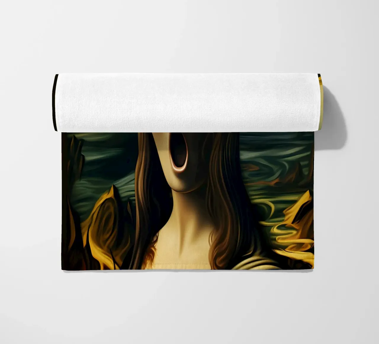 Il pianto di Monna Lisa telo mare da M-Ulrich-Digital Art