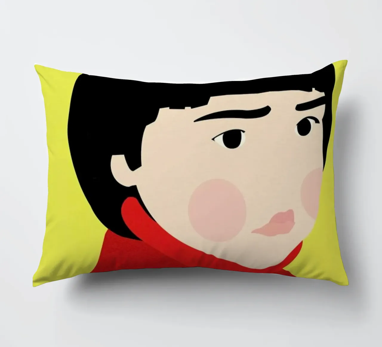 Osaka Girl decorative cushion by Rosi Feist