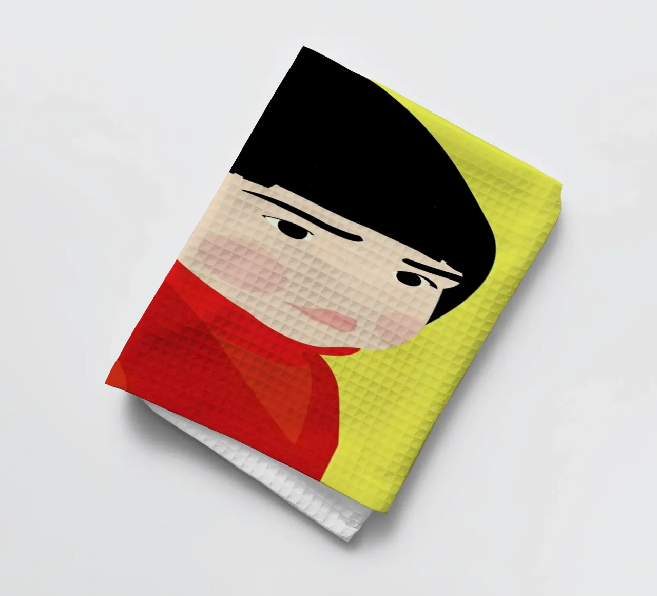 Osaka Girl tea towel by Rosi Feist