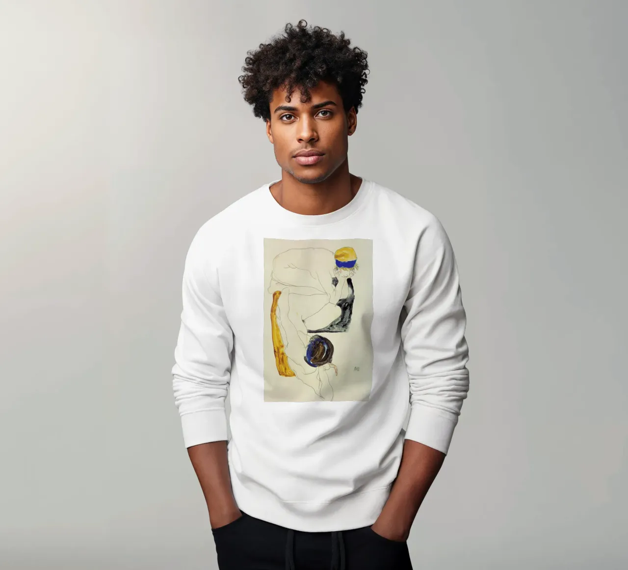 Schiele - Two Lying Figures sweatshirt by ARTOTHEK