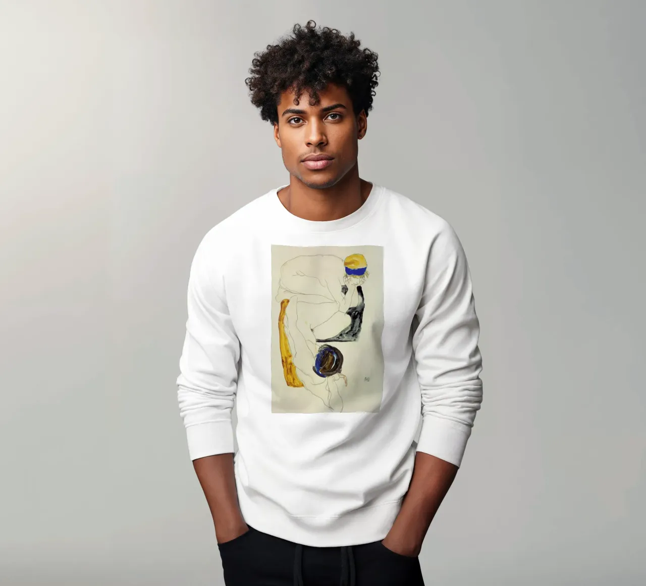 Schiele - Two Lying Figures Sweatshirt von ARTOTHEK