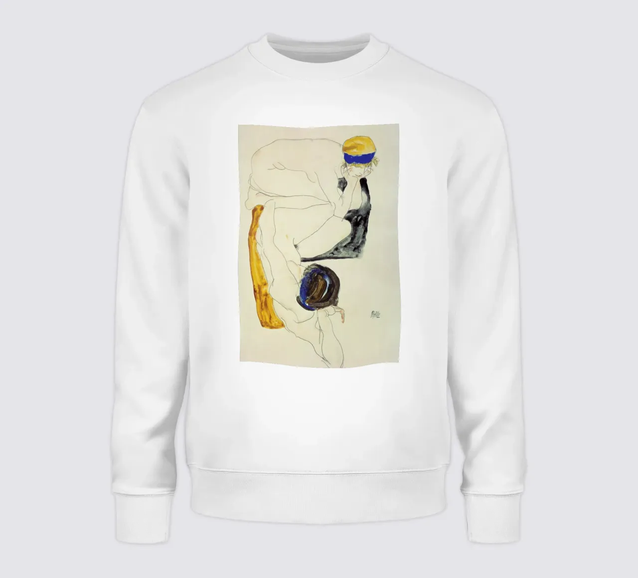 Schiele - Two Lying Figures sweatshirt by ARTOTHEK