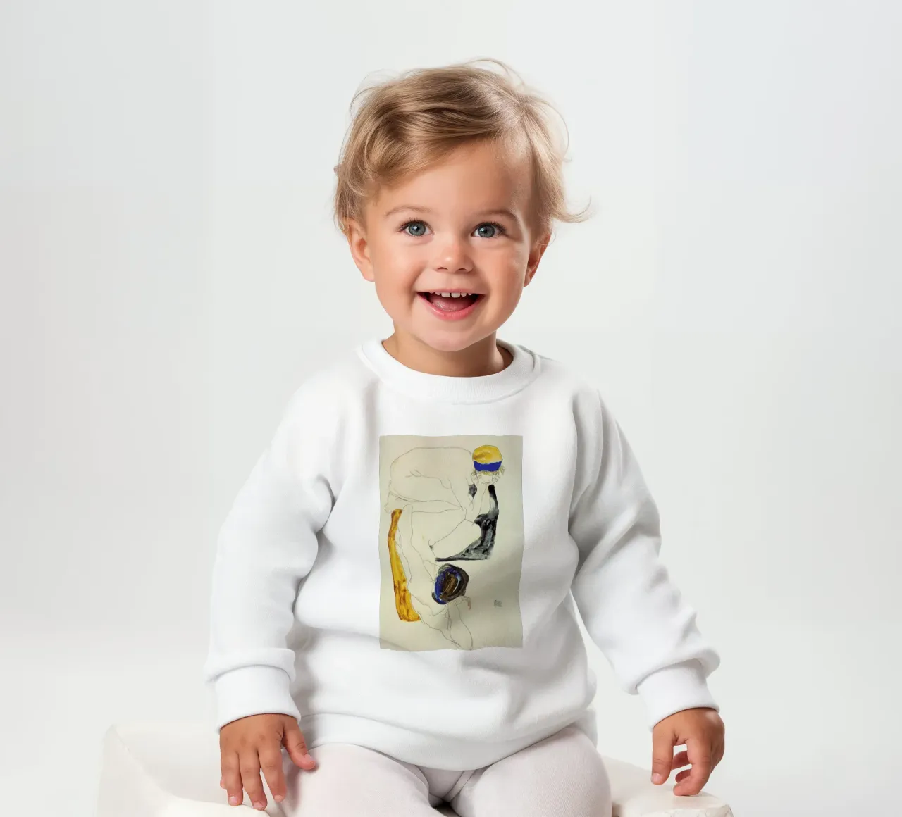 Schiele - Two Lying Figures Baby Sweatshirt von ARTOTHEK